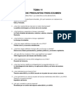 TEMA 11 Preguntas Examen