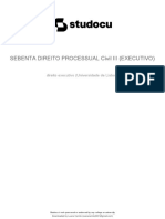 Sebenta Direito Processual Civil III Executivo