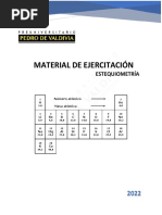 Material de Ejercitación Estequiometría QM-2022