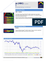 Stock Research Report For HBC As of 8/17/11 - Chaikin Power Tools