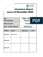 NARP OHS Monthly Report - December 2022.R1