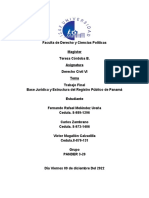 Tabajo Final - Base JurÃ - Dica y Estructura Del Registro PÃºblico de PanamÃ¡ (Fernando, Carlos y Victor)