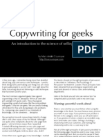 Copywriting For Geeks