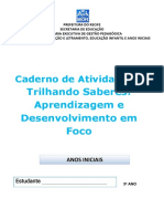 CADERNO No 8 3o ANO OUTUBRO 2021