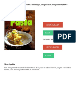 El Gran Libro de La Pasta - Pastas, Albóndigas, Croquetas (Gran Gourmet) PDF - Descargar, Leer