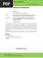 Informe de Actividades Drelp Mantenimiento Electrobombas