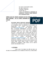 Se Contesta Demanda de Alimentos - Guillermo Merizalde