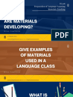 Are Materials Developing