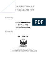 Internship Report NBP Abdullah Pur FAISALABAD