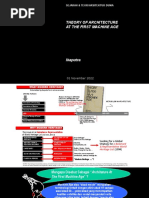 Theory of Architecture at The First Machine Age: Sejarah & Teori Arsitektur Dunia