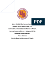 Fuentes Del Derecho Internacional Público y Privado