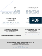 (Vo) (GR) Verb Patterns Gerunds OR Infinitives - Lists