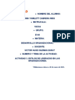 Estilos de Liderazgo en Las Organizaciones.