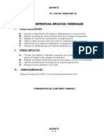 Tareas Especificas, Implicitas y Escencial Limpio