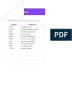 Planilla de Excel para Control de Stocks