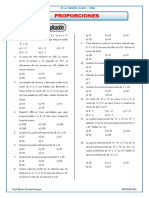 21.ejercicios de Proporciones para Segundo de Secundaria