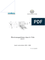 Cours Electromagnétisme Dans Le Vide