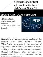 Unit 7 Neural and Social Networks