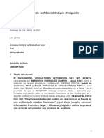 Acuerdo de Confidencialidad Personal Del Encargo Con La Firma