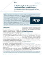 A Novel and Rapid LC-MS:MS Assay For The Determination of Mycophenolate and Mycophenolic Acid in Human Plasma