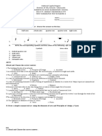 First Summative Test in Mapeh 6 Q1