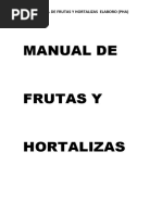 Manual de Frutas y Hortalizas