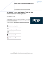 Variation of Tree Crown Height Effects On Flow Behavior Around Finite Vegetation