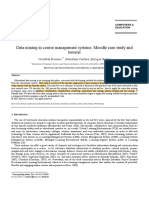 Data Mining in Course Management Systems - Moodle Case Study and Tutorial