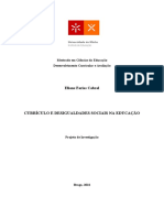 Currículo e Desigualdades Sociais Na Educação