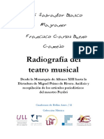 José Salvador Blasco Magraner Francisco Carlos Bueno Camejo: Radiografía Del Teatro Musical