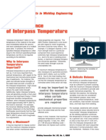 The Importance of Interpass Temperature