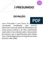 Lucro Presumido 2023