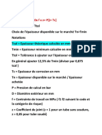 Exemple Calcul Epaisseur Pipe