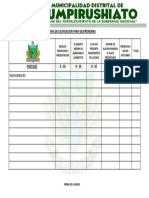 Ficha de Evaluacion de Gastronomia