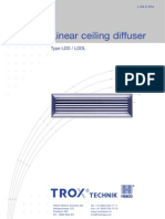 Linear Ceiling Diffuser: Type LDD / LDDL