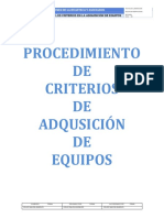 Criterios de Adquisición de Equipos