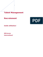 Recrutement - Guide Utilisateur