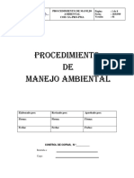 Procedimiento de Manejo Ambiental