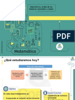 Operatoria y Orden de Los Números Racionales y Reales