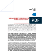 Obligaciones y Derechos Que Nacen Del Contrato Individual de Trabajo Tema N°8