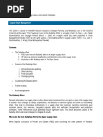 The Bullwhip Effect in HPs Supply Chain