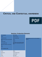 Critical and Contextual Awareness - Genre Task Sheet