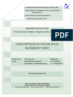 Conception Et Etude D'Un Batiment Vert: Developpement de Modele de Transfert de Matiere Avec Deux Constantes de Temps