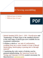 Types of Stitches and Seam