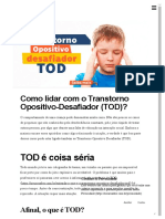 Como Lidar Com o Transtorno Opositivo-Desafiador (TOD) - NeuroSaber