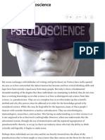 Blinded by Pseudoscience - by Mike Stone