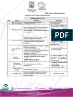 CALENDARIO DE ACTIVIDADES INTERSEMESTRALES Diciembre 12122