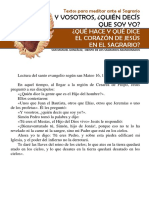 Y VOSOTROS, ¿QUIÉN DECÍS QUE SOY YO? Hora Santa Con San Manuel González