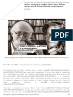 Texto 5 - Entre o Público, o Privado e A Esfera Íntima - Breve Diálogo Entre Hannah Arendt, Richard Sennett e Intercessores