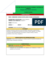 Plan de Clases de Castelano